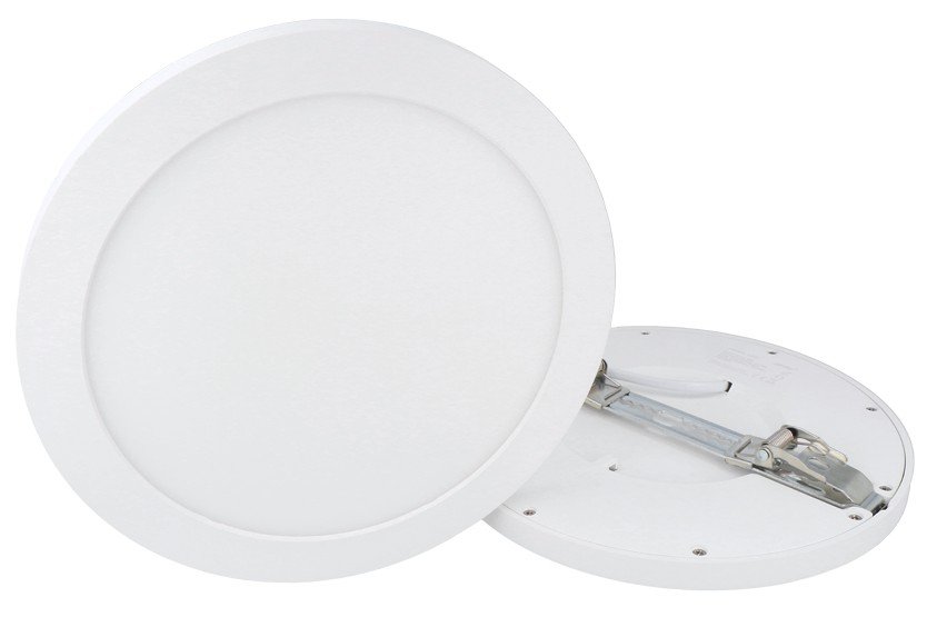 18W panel LED Aura Smart Easy Fix ściemnialny reflektor wpuszczany IP20 natynkowy reflektor wpuszczany ustawienie barwy światła 2800K-6500K lampa sufitowa okrągła bez ramki