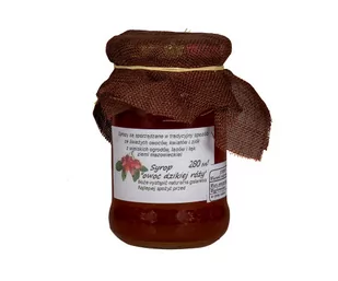 SYROP Z OWOCÓW DZIKIEJ RÓŻY 280 ml bez konserwantów 4 szt. - Syropy i koncentraty owocowe - miniaturka - grafika 1