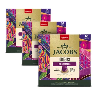 Kapsułki Jacobs Origins Guatemala do Nespresso(r)* arabica 3x 18 kapsułek - Kawa w kapsułkach i saszetkach - miniaturka - grafika 1