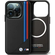 Etui i futerały do telefonów - BMW BMHMP16L23PUTRK iPhone 16 Pro 6.3" czarny/black hardcase M Meshed Tricolor Stripes MagSafe - miniaturka - grafika 1