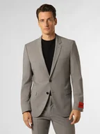 Garnitury - HUGO Męska marynarka od garnituru modułowego Mężczyźni Super Slim Fit szary marmurkowy, 46 - miniaturka - grafika 1