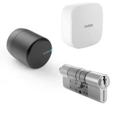 Systemy inteligentnych domów - Zamek tedee GO (grafitowo-czarny) + Wkładka typu C + Mostek wifi - miniaturka - grafika 1