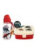 Bidony dla dzieci - Zestaw śniadaniowy lunchbox i bidon Dinozaury - miniaturka - grafika 1