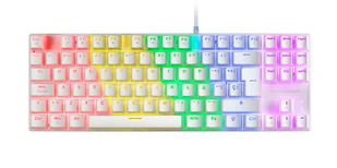 Mars Gaming MK80 klawiatura USB QWERTY US English Biały MK80WBRUS - Klawiatury - miniaturka - grafika 1