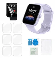 Akcesoria do smartwatchy - Folia ochronna do AMAZFIT Bip 3 Pro na ekran hydrożelowa mocna TPU 6 sztuk - miniaturka - grafika 1