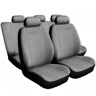 Auto-Dekor Pokrowce samochodowe PRESTIGE Szare ALKANTARA + 24H DOSTAWA - Pokrowce na fotele - miniaturka - grafika 1