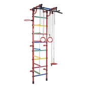 Wyposażenie sportowe i gimnastyczne - Małpiszon, drabinka gimnastyczna Gamma Plus czerwony - miniaturka - grafika 1