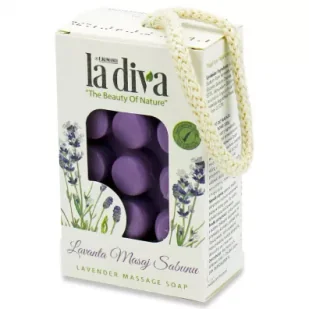 La Diva Mydło do masażu lawendowe 120 g - Mydła - miniaturka - grafika 1