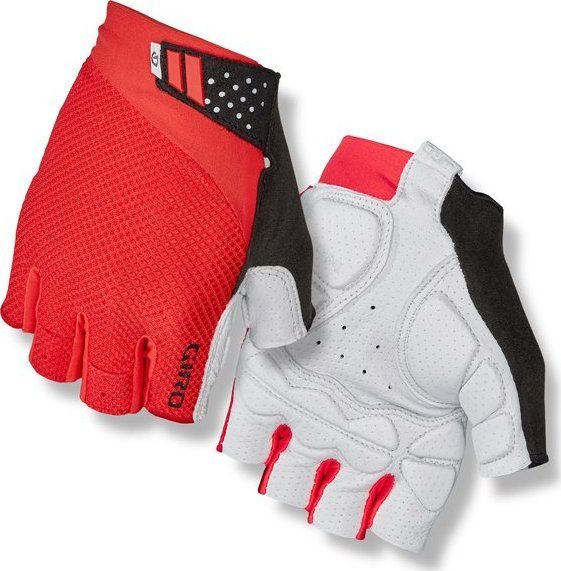 Giro Rękawiczki męskie GIRO MONACO II GEL krótki palec bright red roz. S obwód dłoni 178-203 mm / dł. dłoni 175-180 mm NEW