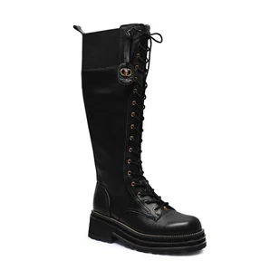 Kurt Geiger Skórzane oficerki Chelsea Combat - Kozaki damskie - miniaturka - grafika 1