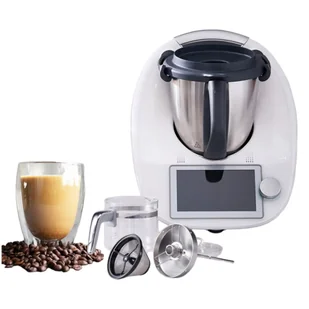 Steam Coffe Expres Kawiarka Zaparzacz kawy Dzbanek szklany do Thermomix TM6 - Akcesoria i części AGD - miniaturka - grafika 1