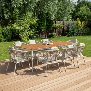 Zestaw jadalniany ROMA DINNING 8+1 Light Beige - FURRORE - Meble ogrodowe - miniaturka - grafika 1