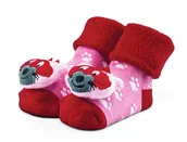 Skarpetki dla dzieci - Ciepłe bawełniane skarpetki z grzechotką r 0-6 m. - miniaturka - grafika 1
