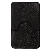 Dywaniki łazienkowe - Komplet dywaników łazienkowych FLORYDA 2 sztuki czarny - miniaturka - grafika 1