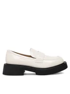 Półbuty damskie - Badura Loafersy WFA2588-1Z Biały - miniaturka - grafika 1