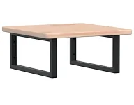 Półki łazienkowe - Naturalne drewno półka czarne uchwyty 50x50 - Bafo - miniaturka - grafika 1