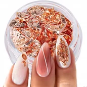 Ozdoby do paznokci - Pazłotko Folia do paznokci zdobień miedź Nr 3 - miniaturka - grafika 1