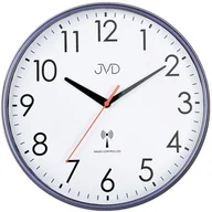 Zegary - JVD Zegar ścienny RH502.2 radiowy cichy niebieski 30 cm . - miniaturka - grafika 1