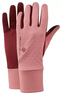 Rękawiczki sportowe męskie - RONHILL Rękawiczki biegowe PRISM GLOVE różowe - miniaturka - grafika 1