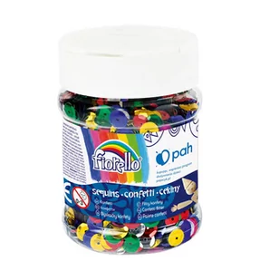 Fiorello Confetti cekiny kółko łamane mix FIORELLO - Pozostałe akcesoria dla plastyków - miniaturka - grafika 1