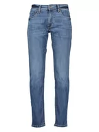 Spodnie męskie - Pepe Jeans Dżinsy - Tapered fit - w kolorze niebieskim - miniaturka - grafika 1