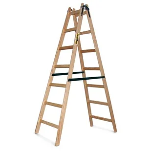 DRABEST Drabina drewniana malarska 2x7 stopniowa 150 kg - Drabiny - miniaturka - grafika 1