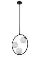 Lampy sufitowe - Aqua lampa wisząca 3-punktowa czarna/złota 33413 - miniaturka - grafika 1