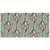 Podkładki na biurko - Mata ochronna z nadrukiem Wzór azteckim 120x60 cm, Dywanomat - miniaturka - grafika 1