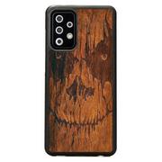Etui i futerały do telefonów - Drewniane etui Samsung Galaxy A72 5G Halloween Monster Imbuia Forestzone - miniaturka - grafika 1