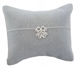 Bransoletka KONICZYNKA koniczyna ażurowa SREBRO - Bransoletki - miniaturka - grafika 1