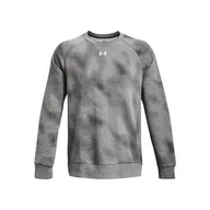 Bluzy sportowe męskie - Bluza treningowa męska Under Armour Ua Rival Fleece Printed Crew - miniaturka - grafika 1