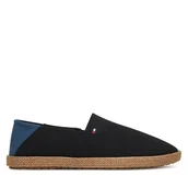 Espadryle męskie - Espadryle Tommy Hilfiger Core FM0FM05792 Czarny - miniaturka - grafika 1