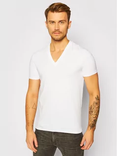 Piżamy męskie - Dsquared2 Underwear T-Shirt DCM450030 Biały Slim Fit - grafika 1
