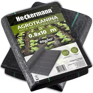 Agrotkanina Heckermann 0,8x10m 90g/m2 Czarna - Agrowłókniny - miniaturka - grafika 1