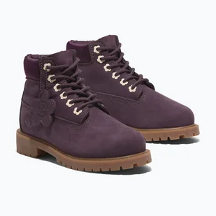 Buty dziecięce Timberland Premium 6 In Lace dark purple nubuck - Botki damskie - miniaturka - grafika 1