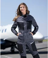 Bluzy damskie - ARDONREFIWAN H6236 - Damska bluza 3 kieszenie METAL FREE właściwości antystatyczne lamówki odblaskowe przód tył 58 % bawełna 40 % poliester 2 % włókno węglowe 220 g/m2 L - miniaturka - grafika 1