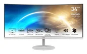 Monitory - MSI Pro MP341CQWDE (34") 3440x1440 UltraWide Quad HD Biały 9S6-3PB2CT-038 - miniaturka - grafika 1