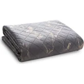 Narzuty - Narzuta EUROFIRANY D91 Luiz 6 220 x 240 cm Stalowo-złoty - miniaturka - grafika 1