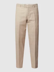 Spodnie materiałowe ze wzorem w kratę model ‘Mace’ - Spodnie męskie - miniaturka - grafika 1