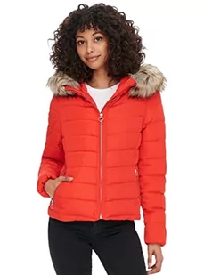 ONLY Onlnewellan Quilted Hood Jacket Cc Otw Kurtka Kobiety, Red Alert, XS - Kurtki damskie - miniaturka - grafika 1