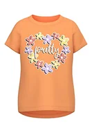 Koszulki i topy damskie - NMFVIX SS Top H1, Mock Orange, 98 cm - miniaturka - grafika 1