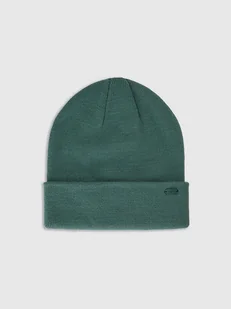 4F Czapka beanie w kolorze zielonym - Czapki damskie - miniaturka - grafika 1