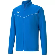 Bluzy męskie - Bluza Męska Puma Teamrise Training Poly Jacket Niebieska 657392 02-M - miniaturka - grafika 1