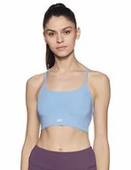 Biustonosze - Reebok Damski biustonosz sportowy Wor New Tri Backbra niebieski niebieski XS FQ0430_Fluid Blue_X-Small - miniaturka - grafika 1