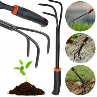 PAZURKI OGRODNICZE 40 cm VERGIONIC OGRODOWE METALOWE MASYWNE - Grabie i motyki - miniaturka - grafika 1