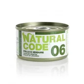 Mokra karma dla kotów - Natural Code 06 Kurczak Z Warzywami - Mokra Karma Dla Kota - Puszka 85G - miniaturka - grafika 1