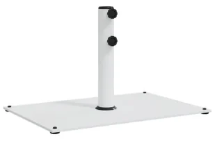 Biała prostokątna podstawa do parasola ogrodowego A6-A52 - Parasole ogrodowe - miniaturka - grafika 1