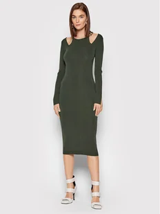 Patrizia Pepe Sukienka codzienna 8A0922/K007-S635 Zielony Slim Fit - Sukienki - miniaturka - grafika 1