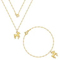 Zestawy biżuterii dla kobiet - MYNESS Komplet z koniem /433/ - miniaturka - grafika 1