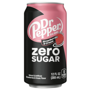 Soki i napoje niegazowane - Napój Dr.Pepper Strawberry & Cream Zero 355ml - miniaturka - grafika 1